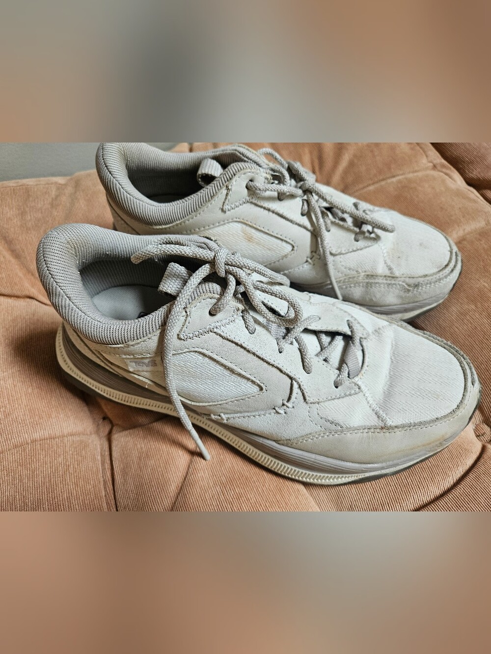 Teva White/Gray Lace-Up Sneakers